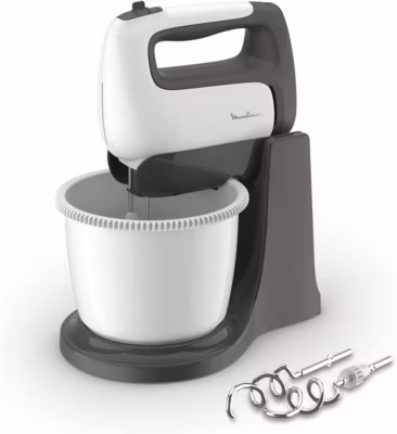 Batteur électrique 500 W inox blanc/noir