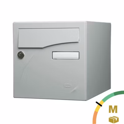 Boite aux lettres Préface 2 portes Gris polaire mat RAL 9006 M
