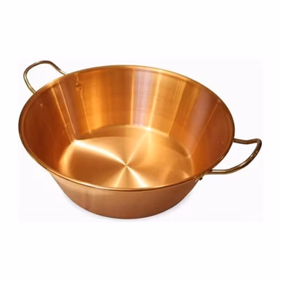 BAUMALU Bassine a confiture cuivre 38 cm 12/10eme  anses inox – 9 litres environ