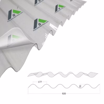 Polycarbonate Ondulé Grandes Ondes 2000x920mm