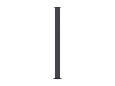 Pilier pour portail en aluminium – L15 cm x H190 cm – anthracite – NERETO