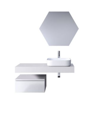 Ensemble de salle de bain 4 pièces ASTRA blanc