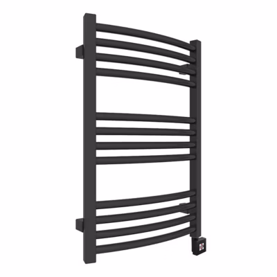 Sèche-serviette électrique noir de 660 m de haut et 400 mm de large – 300 Watt – LEN660/400E8N