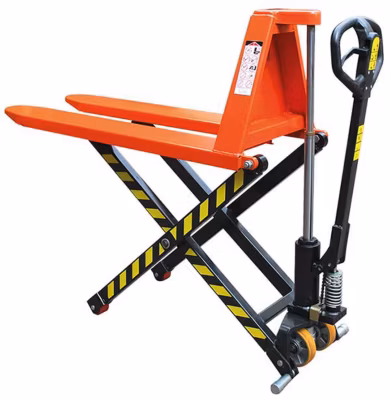 Transpalette levée haute à fourches 1140x680mm – Capacité 1500kg – Maintient de palette en hauteur – Palettisation – JL6815