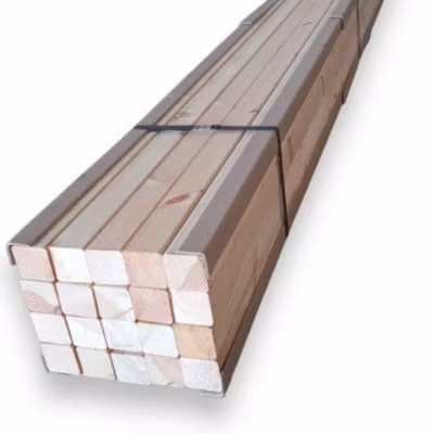 Lot de 24 lattes en pin 45x45x1000 mm