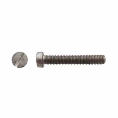 100 Vis Métaux Tête Cylindrique Fendue 6 x 90 mm – DIN 84 – Inox A2 – D-Work