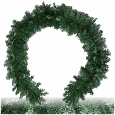 Guirlande de Noël à l&rsquo;aspect naturel, 270 cm vert