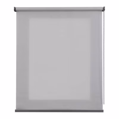 Store Enrouleur translucide Premium avec finitions en Aluminium pour fenêtres et Portes Gris 45×180 cm