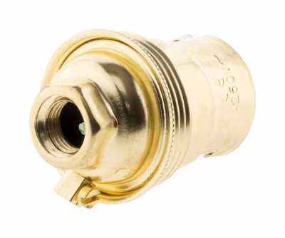 Douille À Baïonnette B22. 150 W. Coloris Or Acier Laitonné 1 Bague