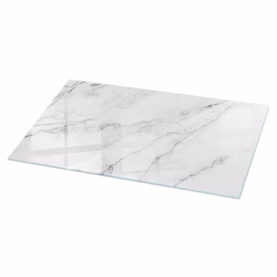 Dessus de table en verre trempé Wallfluent 120×60 cm Motif de surface en marbre