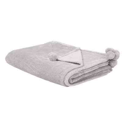 Couverture SAITLER 200 x 220 cm Gris clair
