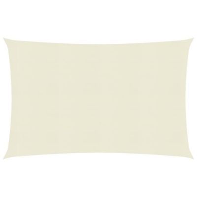 vidaXL Voile d&rsquo;ombrage 160 g/m2 Crème 3×5 m PEHD