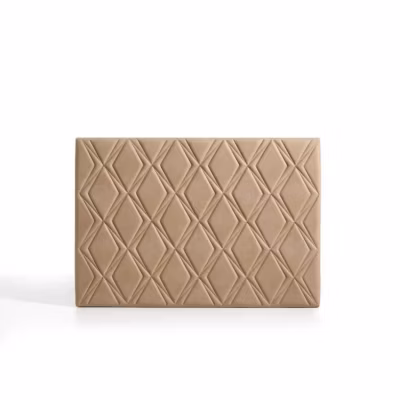 Tête de lit Rubi pour lit 160 en tissu camel 165x115x8. ECCOX