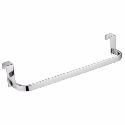 Porte-serviettes sans perçage de 36 cm en acier inoxydable finition chrome poli Kibath