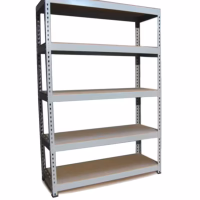 3 Rayonnages Q-Rax en Acier Sans Boulons Gris – 120cm x 182,5cm x 50cm