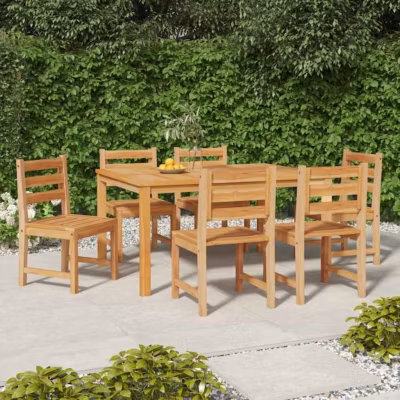 vidaXL Chaises de jardin 6 pcs Bois de teck solide 3157175
