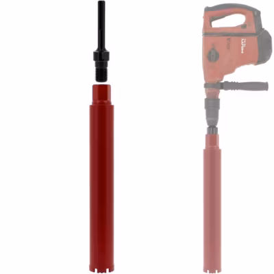Couronne diamant 63 mm avec adaptateur pour perceuse et perforateur SDS-max – GT MARKET