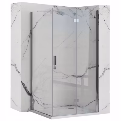 Cabine De Douche Rea Molier 100X80 Chrome