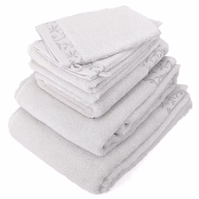 Parure de bain DRY VINE coton 7 pièces