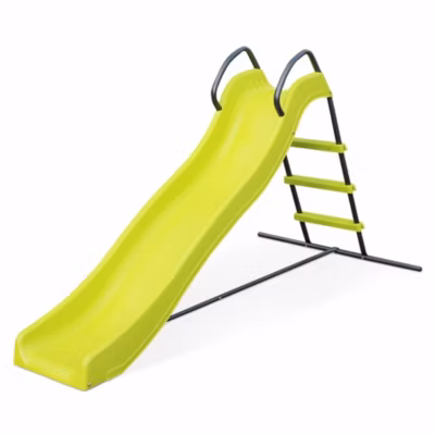 Toboggan – Sirocco vert – Glissière double vague. 175cm de longueur. structure de jardin extérieure. aire de jeu pour le jardin.