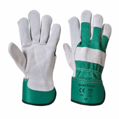Gants de travail en cuir bovin Portwest DOCKER PREMIUM Vert 12