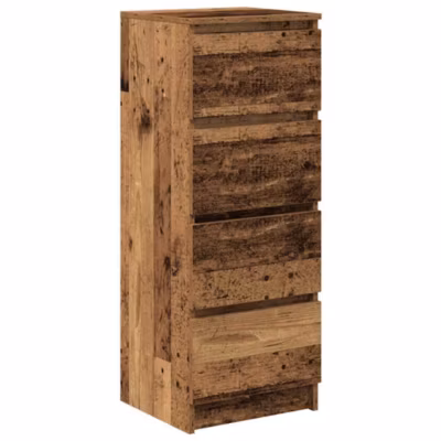 Buffet vieux bois 37,5x35x99 cm bois d&rsquo;ingénierie vidaXL