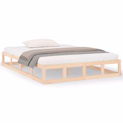 Cadre de lit sans matelas 150×200 cm bois massif vidaXL
