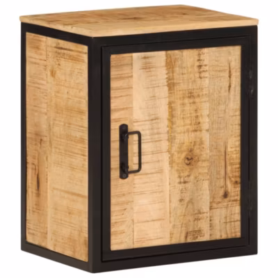 Armoire de salle de bain 40x30x50cm bois massif manguier et fer vidaXL