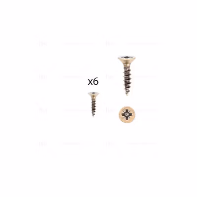 1 kit composés de 6 vis 4X18 mm galvanisé Florence antique