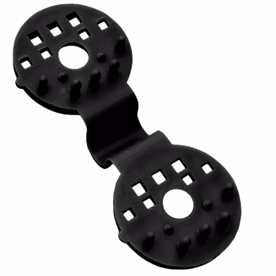 Lot de 100 clips de fixation pour brise vue, bâche ou toile d&rsquo;ombrage  – Noir – Linxor