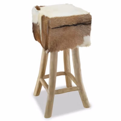 Tabouret de bar design chaise siège cuir Helloshop26