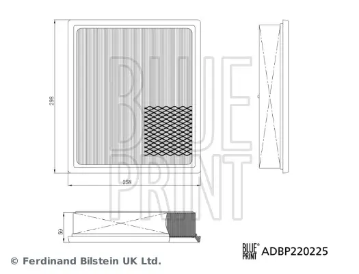 Filtre à air BLUE PRINT ADBP220225