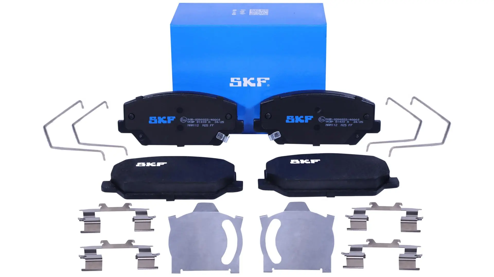Jeu de 4 plaquettes de frein à disque SKF VKBP 81430 A
