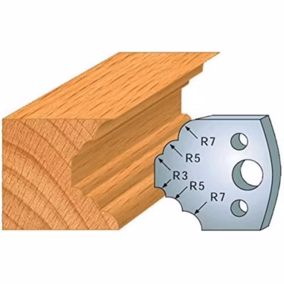 Jeu de 2 Fers Profilés Acier HT 40 x 4 mm – N 021 Congé et 1/4 de rond – Outil de menuiserie – Diamwood