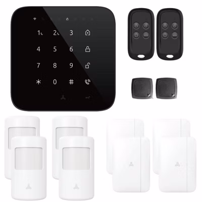 Alarme maison wifi et gsm 4G sans fil connectée Casa Noire – kit 4