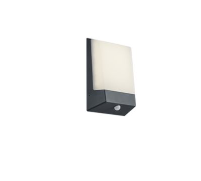 Applique murale LED 9W 3000K IP54 anthracite avec détecteur crépusculaire – Trio – Kasai