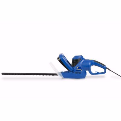 Taille haies 450W Poignée rotative 90 degrés Guide 50 cm Double frein de sécurité GOODYEAR