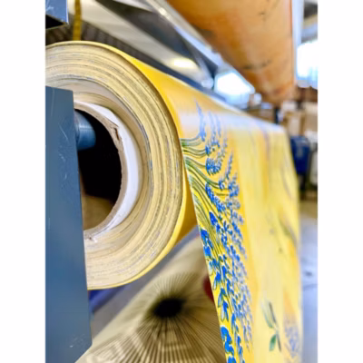 Toile cirée Imprimée Provençale Au mètre 180 x 140 cm jaune