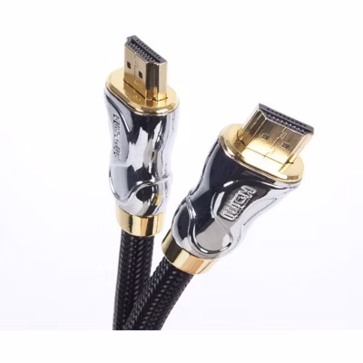 HDC04 2m Câble HDMI 2.0 Dernière génération Connecteurs or 24K Transmission rapide du signal 3D 4K 2160p Ethernet Duronic