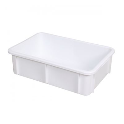 Bac renforcé rectangulaire 600x400x165 25 L blanc