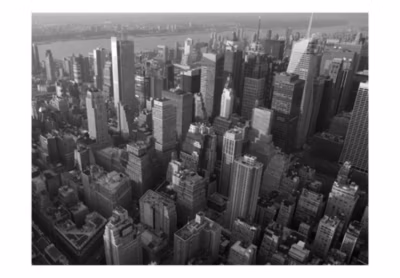 Papier peint intissé panoramique ville et architecture new york: gratte-ciels (vue à vol d&rsquo;oiseau) 200×154 cm