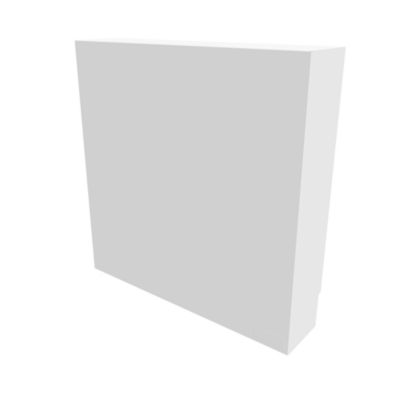 Cache nourrice plomberie ATOLE en acier Blanc – Largeur fixe – Taille 5 : 650 x 650 x 150 mm