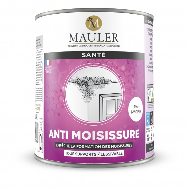 Vernis pièces humides multisupports mat invisible Mauler