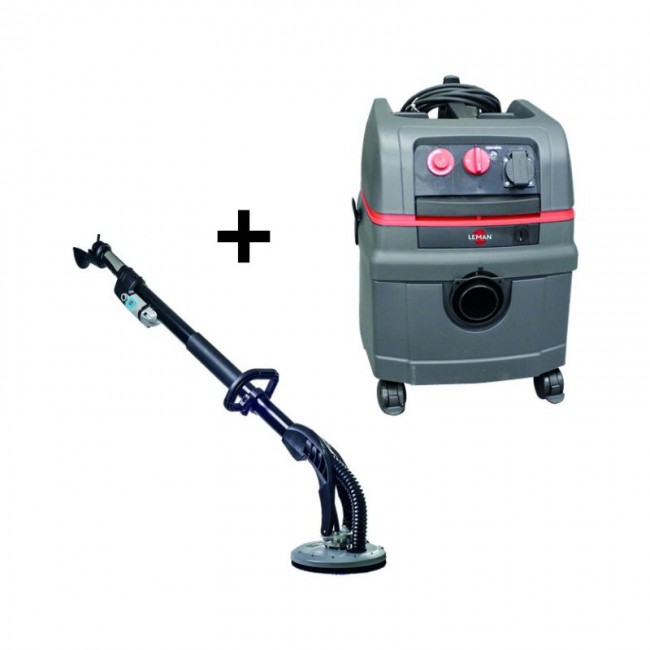 Aspirateur eau et poussière + ponceuse girafe KIT225255 LEMAN