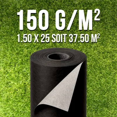 150grs 1.5Mx25M soit 37.50m2 Membrane de Geotextile MGS