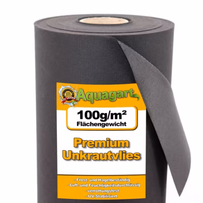 81 m² film de paillage, voile de paillage 100 g, 1,8 m de large Aquagart