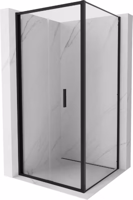Mexen Exo cabine de douche pliable 90 x 90 cm, transparent, noir – 816-090-090-70-00