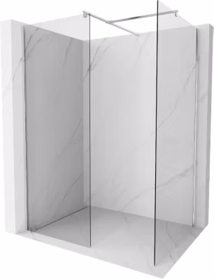 Mexen Kioto paroi de douche Walk-in 180 x 115 cm, transparent, nickel brossé – 800-180-202-97-00-115