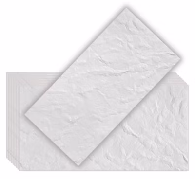 Panneaux de plafond et panneaux muraux Decoratif Głaz Blanc 6m² / 12pièces