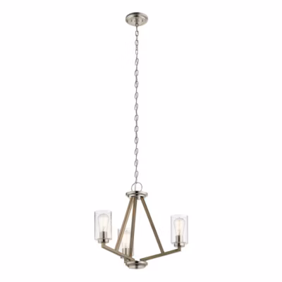 Elstead Kichler Deryn Plafonnier suspendu à bras multiples gris antique vieilli